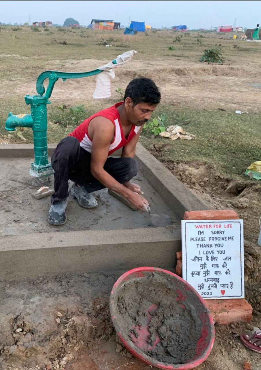A community well project in Bihar, India